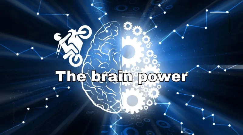 The brain power con moto stilizzata