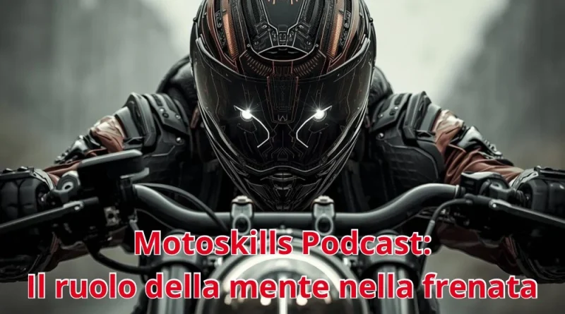 Immagine AI motociclista occhi cyborg