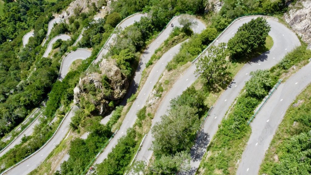 I famosi tornanti Lacets de Montvernier